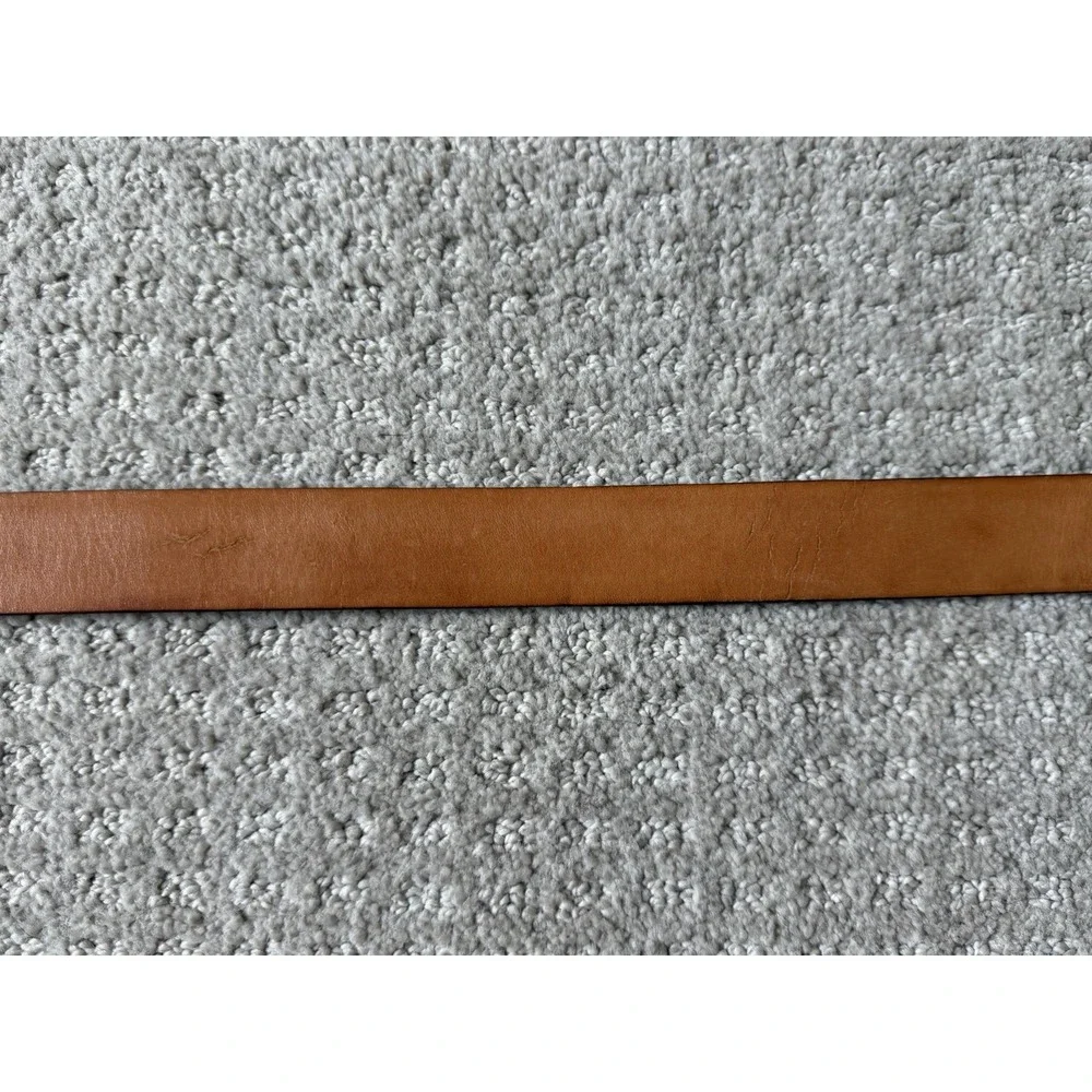 Martin Dingman Lizard Grain Italian Calfskin Leather Belt Sz 36 Handmade USA